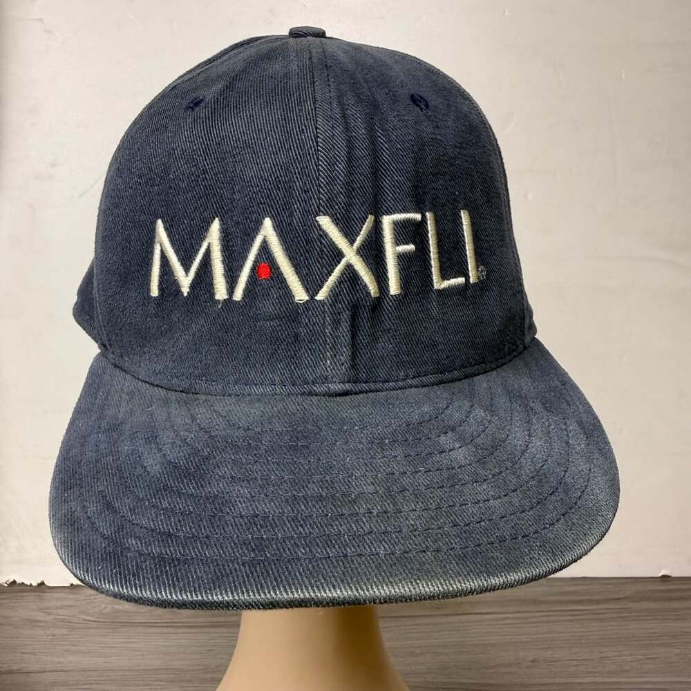 Vintage Maxfli Golf Balls Golfing Links Greens Faded Black Baseball Cap